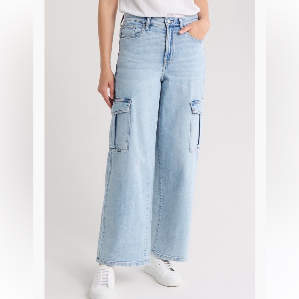DKNY Jeans High Waist Cargo Jeans 27